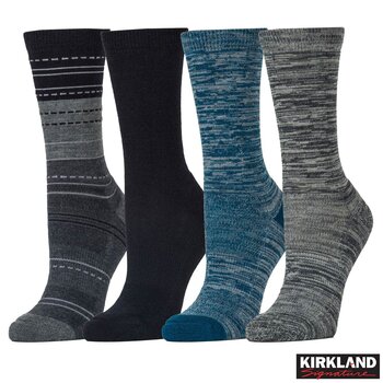 Kirkland Signature Ladies Merino Wool Blend Sock, 4 Pack