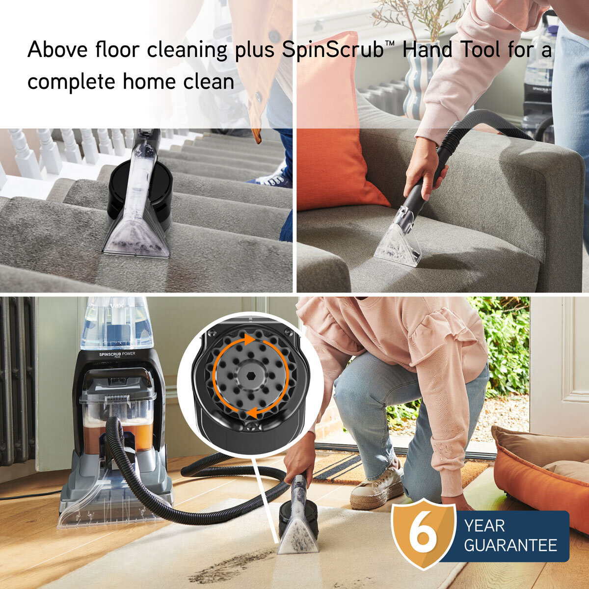 VAX SpinScrub Power Carpet Washer Lifestyle Image VAX SpinScrub Power Carpet Washer Lifestyle Image