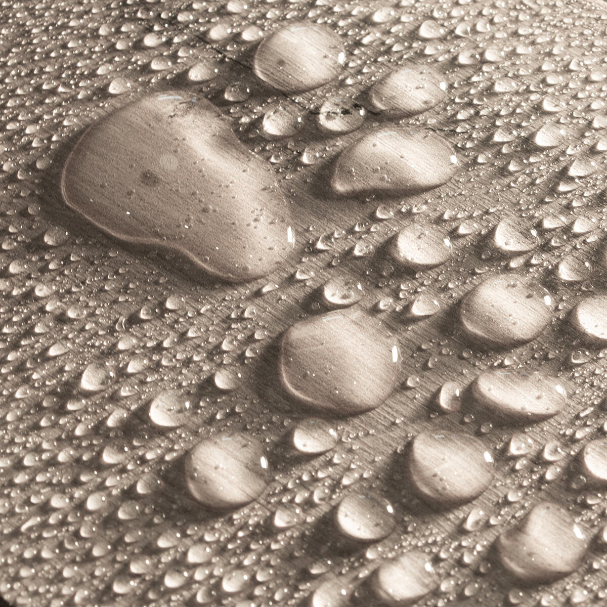 Close up image of planks with water on surface