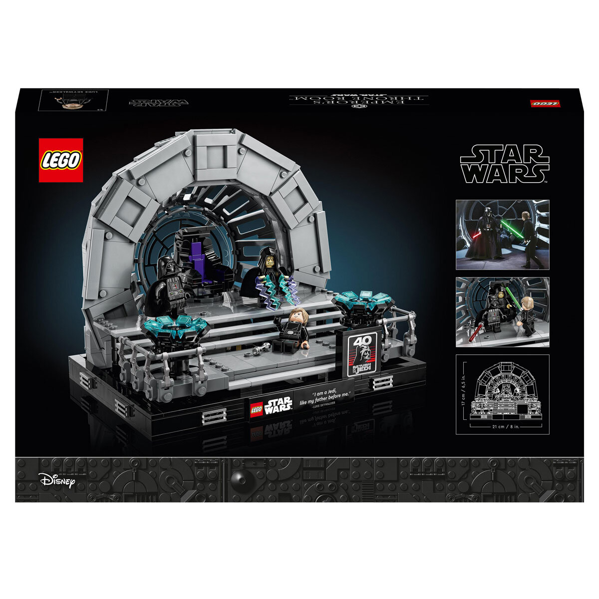 LEGO Star Wars Emperor's Throne Room Diorama Back of Box Image at Costco.co.uk