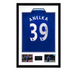 Nicholas Anelka Chelsea Signed Home Framed Shirt, including 2 Photos