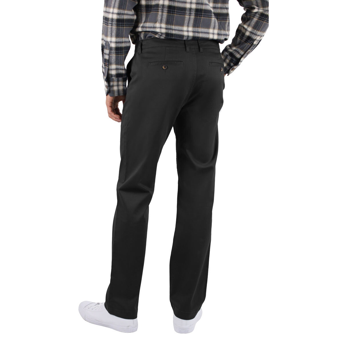 Jachs Mens Stretch Chino in Black, W32 L34