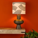 Miho Black/Bronze Table Lamp With Shade