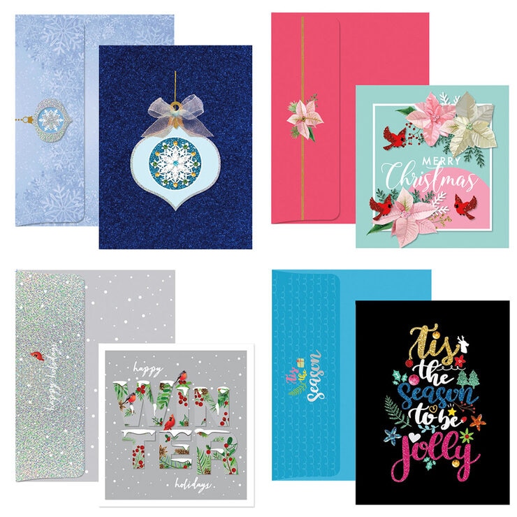 Burgoyne Hand Crafted Christmas Cards Assortment 30 Pack Costco UK