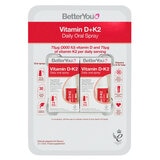 BetterYou Vitamin D + K2 Oral Spray, 2 x 12ml