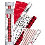 Buy KS Red White Black Wrapping Paper Combine Overview Image at Costco.co.uk