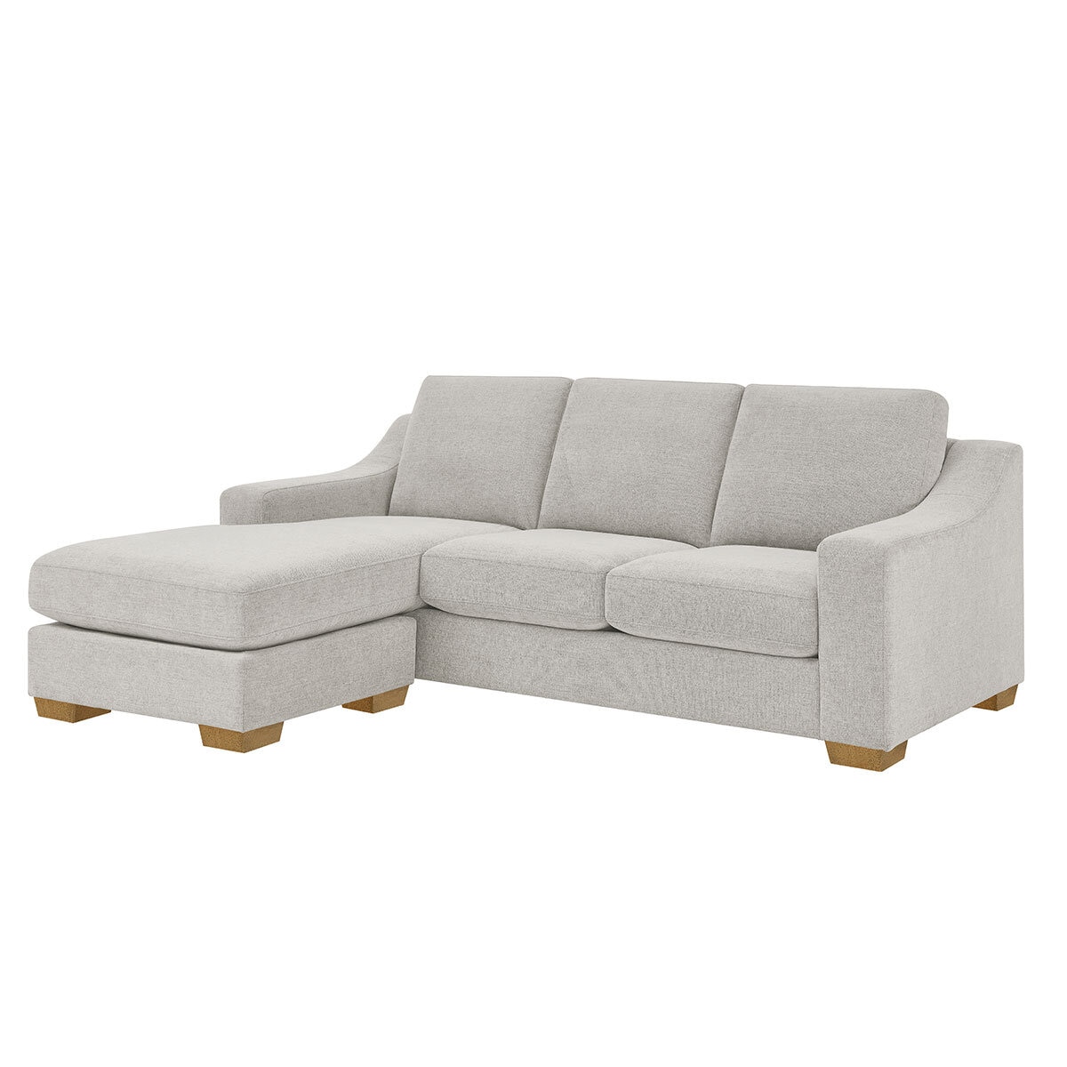 Thomasville Dillard Grey Fabric Corner Sofa with Reversible Chaise