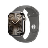 Buy Apple Watch Series 10 + Cellular, 46mm Natural Titanium Case with Stonme Grey Sports Band S/M, MWY93QA/A at costco.co.uk