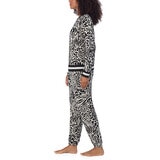 DKNY Ladies Fleece Lounge Set in Animal Print