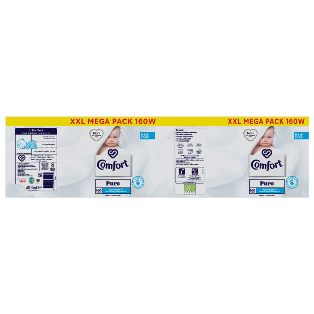 Comfort Pure Fabric Conditioner 38 Wash 570ml : : Health &  Personal Care