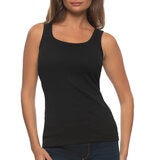 Jezebel Ladies Ribbed Vest 3 Pack in Black