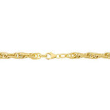 14ct Yellow Gold Mult-Link Twist Necklace