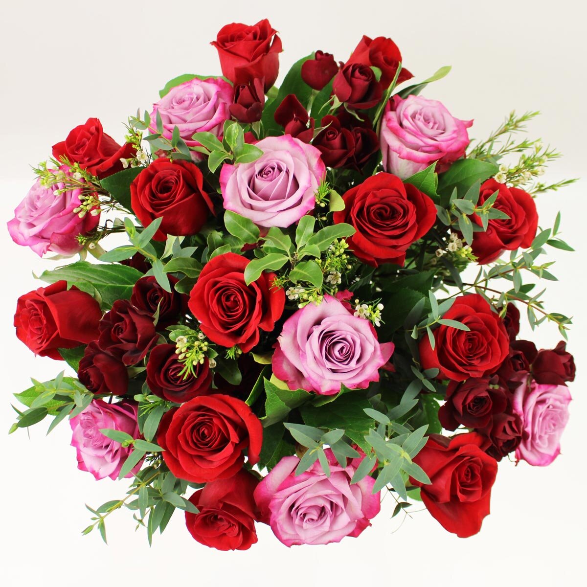 Valentine's 37 Stem Special Seasonal Rose Flower Bouquet with Greetings Card