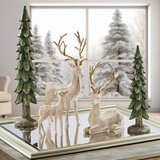 Buy 3pc Deer Family with 2 Trees Lifestyle image at costco.co.uk