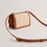 Ted Baker Fitzrov Padlock Mini Canvas & Leather Bag