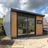 Installed Green Retreats Basebox Plus Garden Room 4.2m x 3m