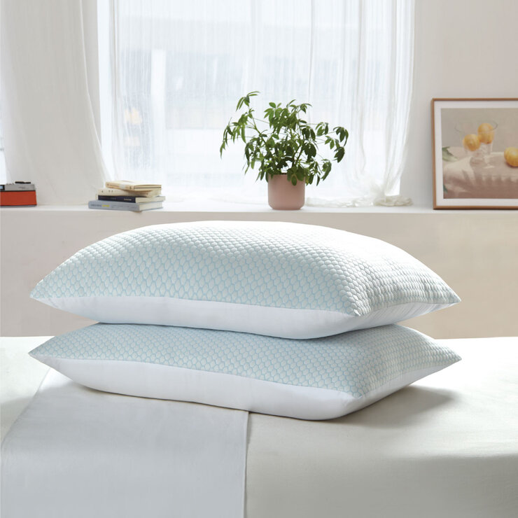 Hotel Grand Reversible Cooling Pillow, 2 Pack Hotel Grand Reversible Cooling Pillow, 2 Pack
