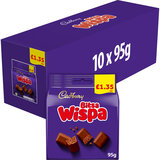 Cadbury Bitsa Wispa PMP £1.35, 10 x 95g