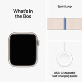 Buy Apple Watch Series 9 GPS, 45mm Starlight Aluminium Case with Starlight Sport Loop S/M, MR983QA/A @costco.co.uk