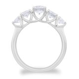 1.57ctw Round Brilliant Cut Diamond 5 Stone Ring, 18ct White Gold