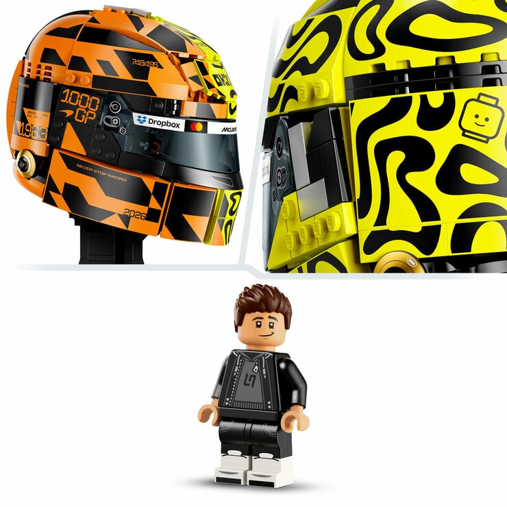 LEGO® Editions Mastercard F1® Team Lando Norris Helmet - Model 43023 (14+ Years) LEGO® Editions Mastercard F1® Team Lando Norris Helmet - Model 43023 (14+ Years)