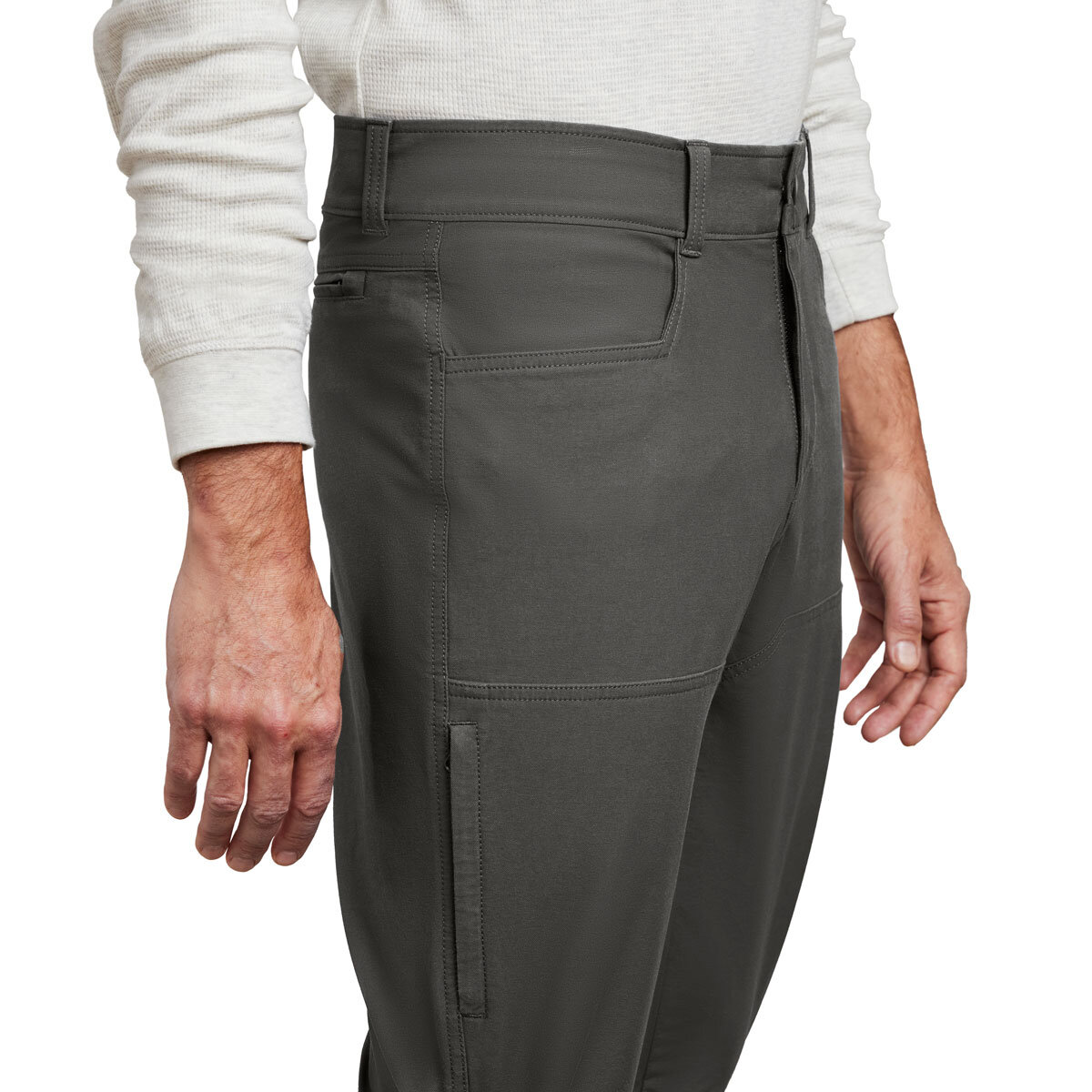 Kirkland Signature Men's Stretch Tech Pant in Grey