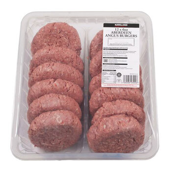 Kirkland Signature Aberdeen Angus Beef Burgers, 10 x 6oz