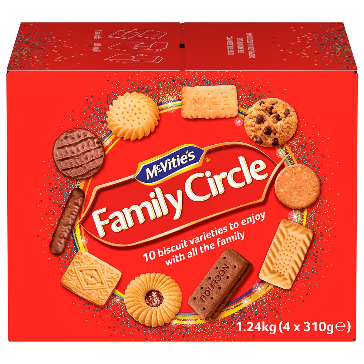 McVitie's Family Circle Biscuits, 1.24kg