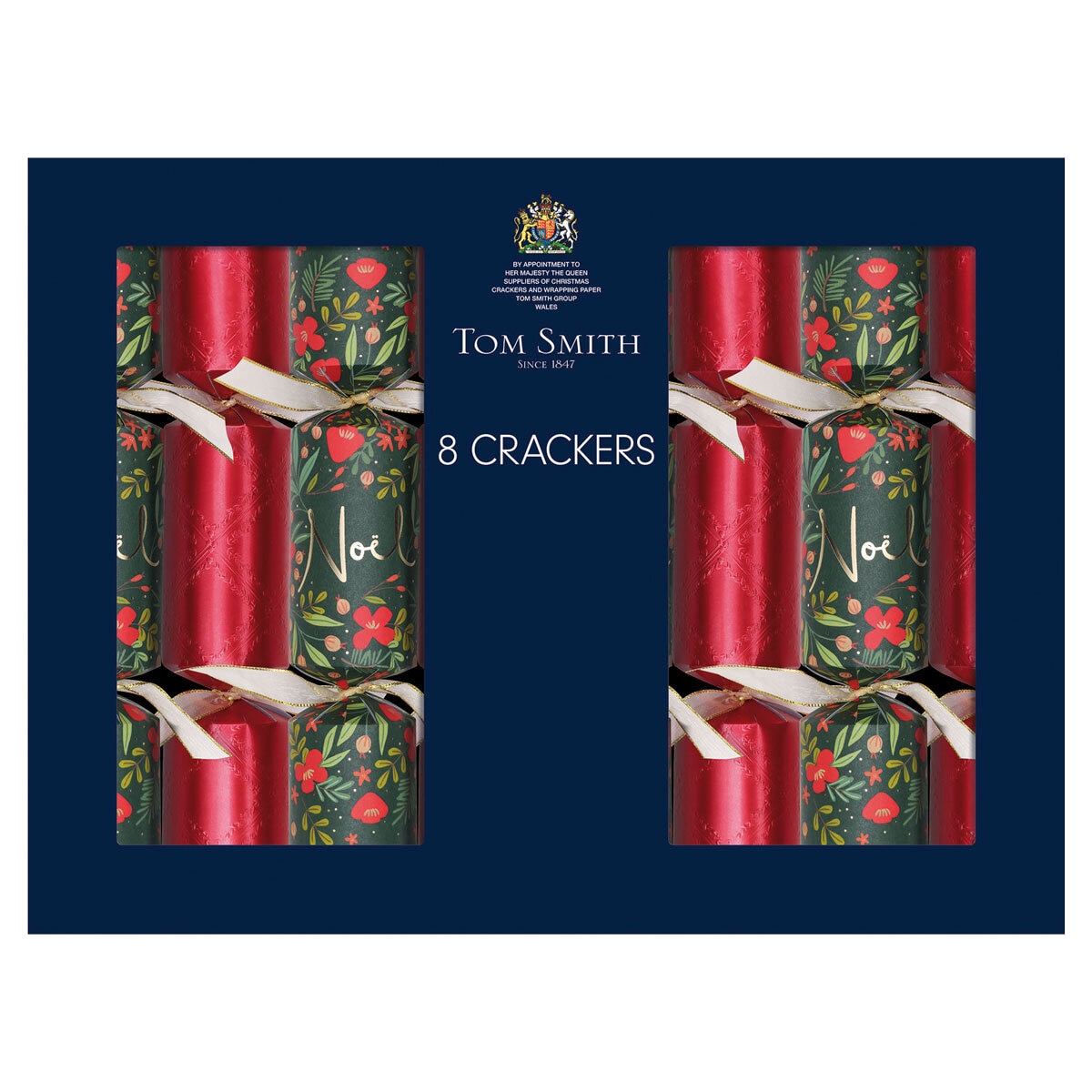 Tom Smith 14 Inch (36cm) Christmas Crackers 8 Pack Assortment