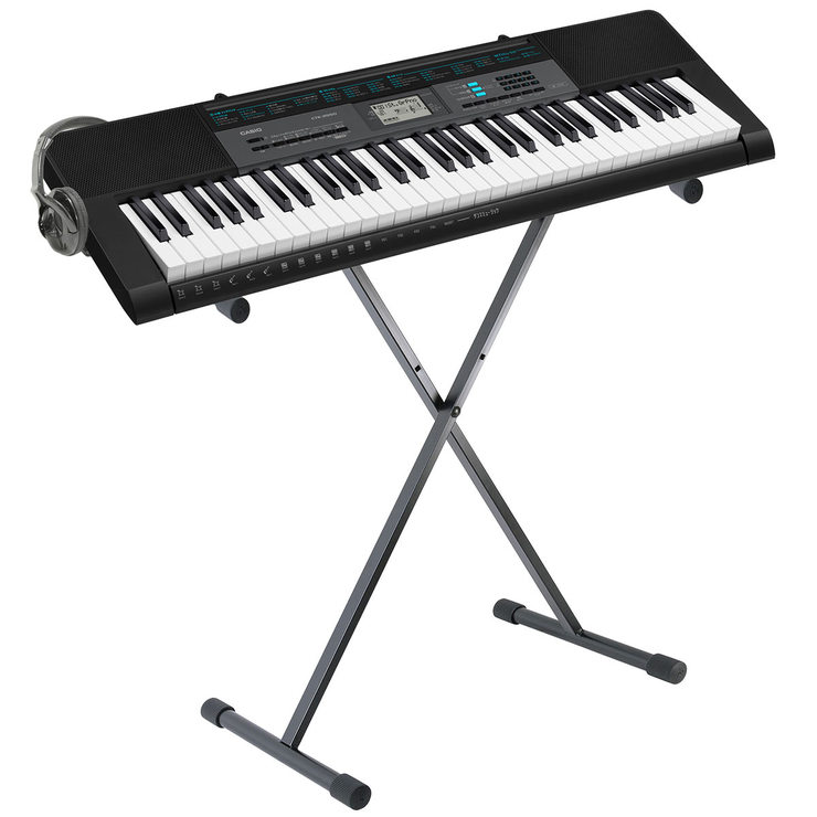 Casio CTK2550AD, Keyboard in Black with Stand Costco UK