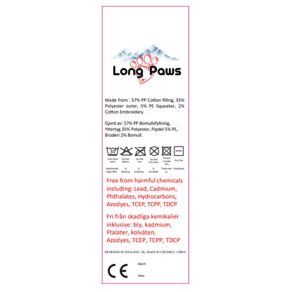 Long Paws Label