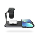 Zens Aluminium Dual and Watch 3 in 1 Wireless Charger - Black