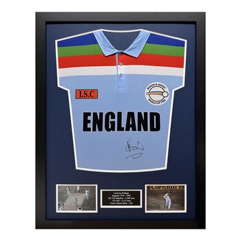 Ian Botham Signed Framed England Cricket Shirt