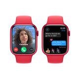 Apple Watch Series 9 GPS, 45mm Product(Red) Aluminium Case with Product(Red) Sport Band S/M, MRXJ3QA/A