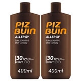 Piz Buin SPF 30 Allergy Suncare, 2 x 400ml