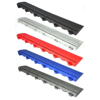 Swisstrax Ribtrax® Pro Vented Modular Garage Floor Edge Ramps - Pack of 4, in 5 Colours