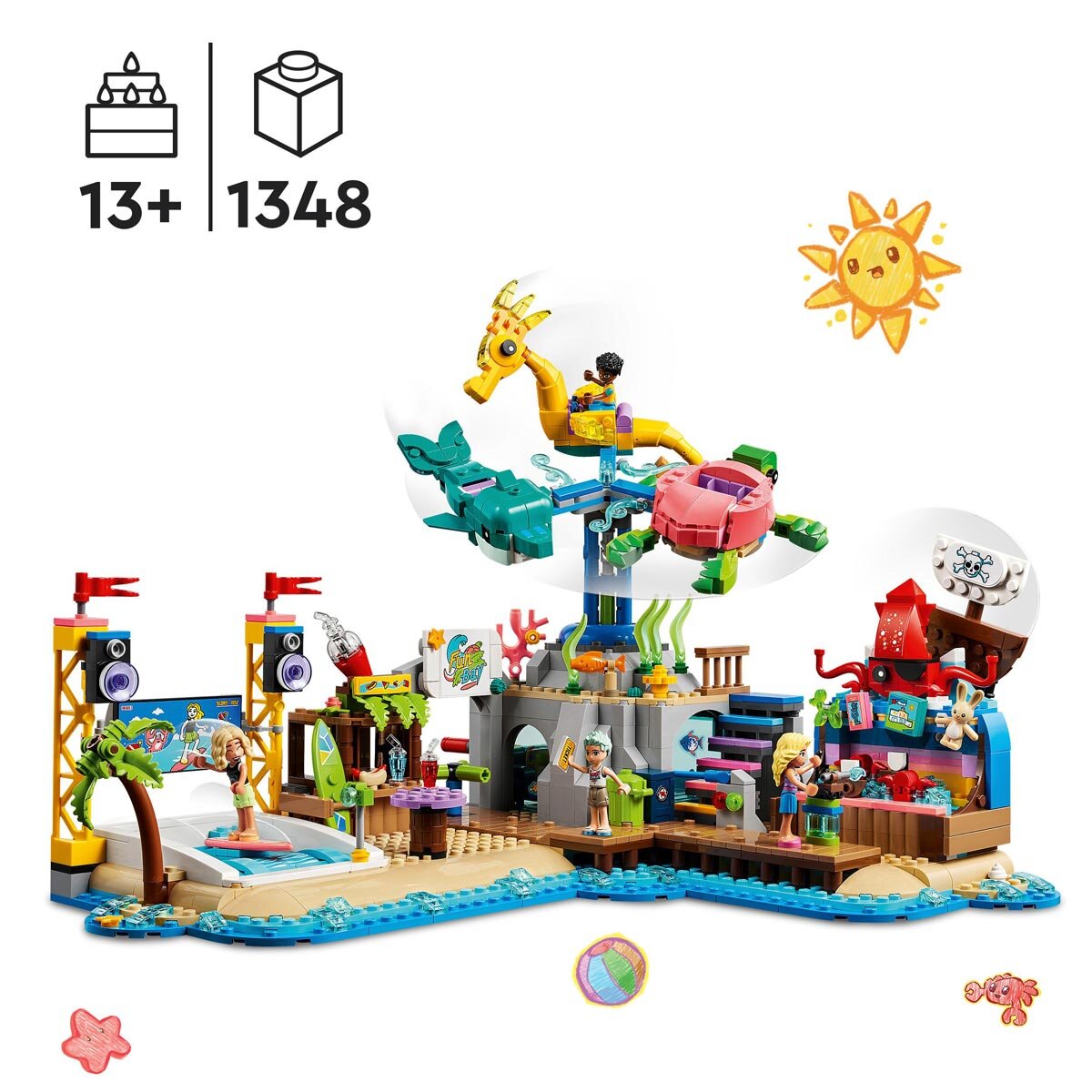 LEGO Friends Beach Amusement Park - Model 41737 (12+ Years)