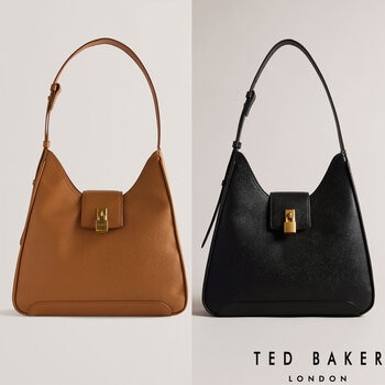 Ted Baker Chelse Padlock Leather Shoulder Bag