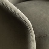 Gallery Curvo Green Fabric Armchair