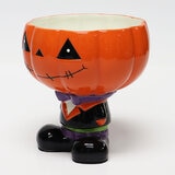 Halloween Candy Bowl in Orange cut out image