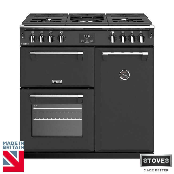 Stoves Richmond S900G, 90cm Gas Range Cooker A Rated in 3 Colours