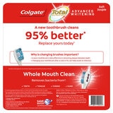 Colgate Total Advanced Whitening Soft Toothbrush, 8 Pack