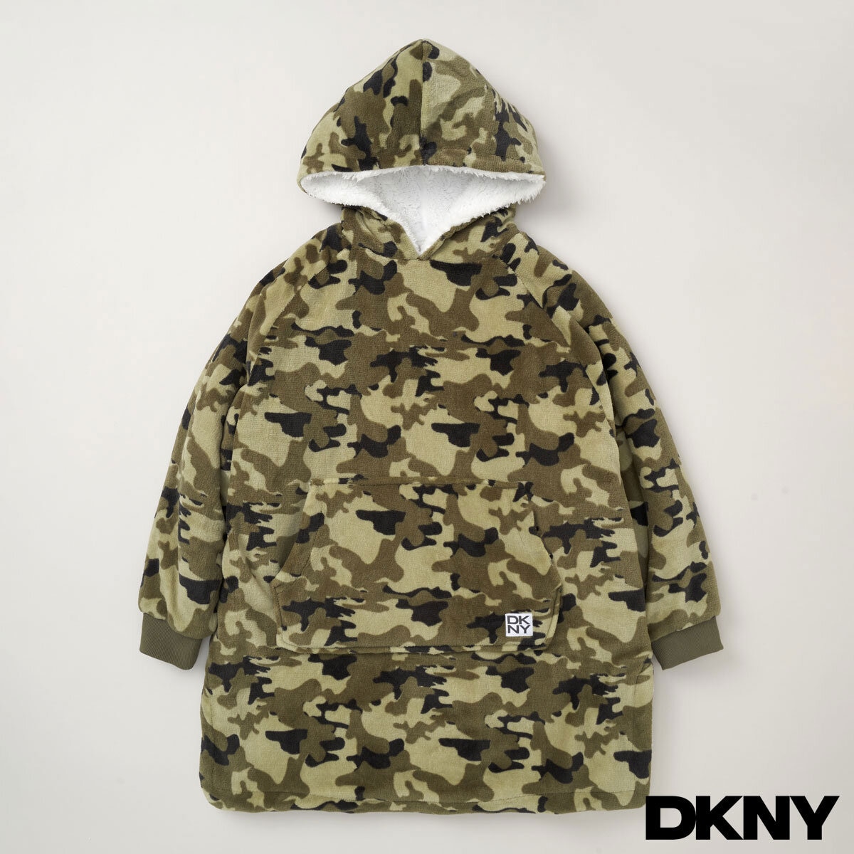 DKNY Kids Oversized Hoodie in Camo