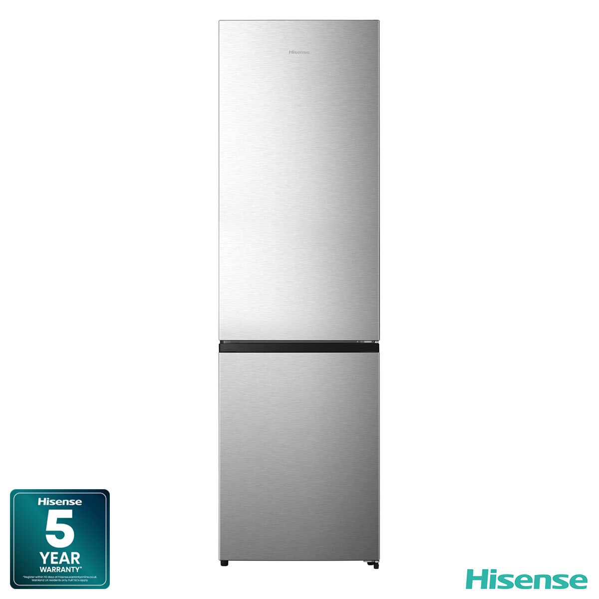 Hisense RB440N4ACA, Fridge Freezer, A Rated in Stainless Steel