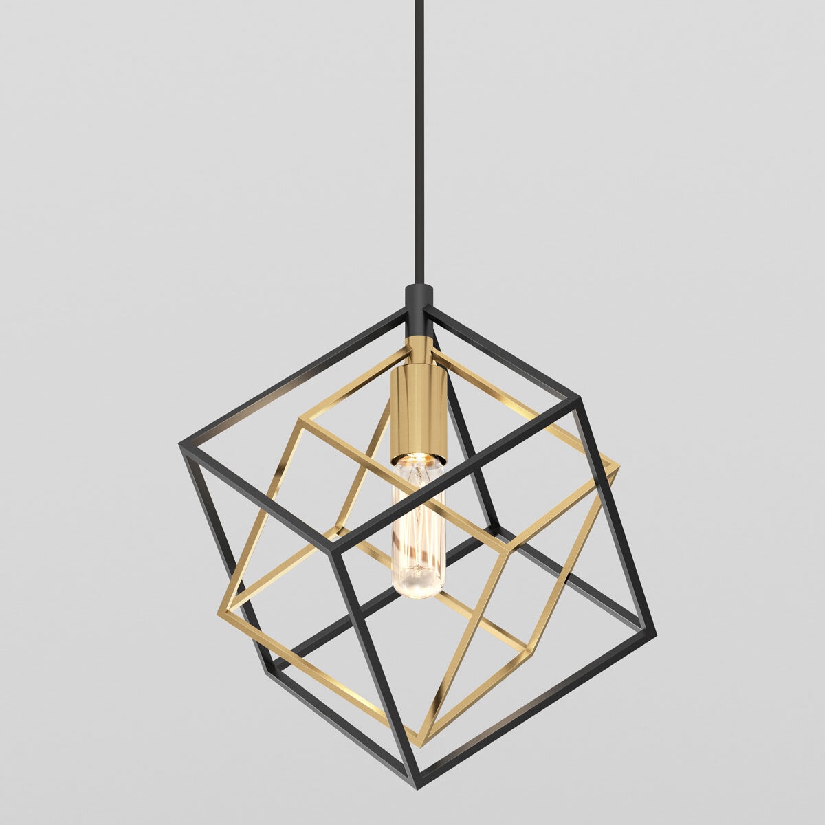 Artika Imperium 1-Pendant Light Fixture in Black & Gold PDT1-IM-5LBG40 at costco.co.uk