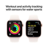 Buy Apple Watch Series 10 GPS, 42mm Rose Gold AluminiumCase with Blush Sport Band M/L, MWWJ3QA/A at costco.co.uk