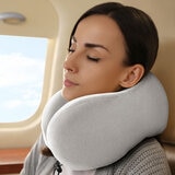 Airia Living Concave Comfort Travel Pillow 27 x 24 cm, Grey