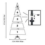 Buy 9ft Pre-lit Aspen Micro Dot LED Tree Dimensions at costco.co.uk