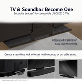LG Soundbar 3.1.3ch, 400W Soundbar and Wireless Subwoofer with Bluetooth and DTS:X, USC9S.DGBRLLK