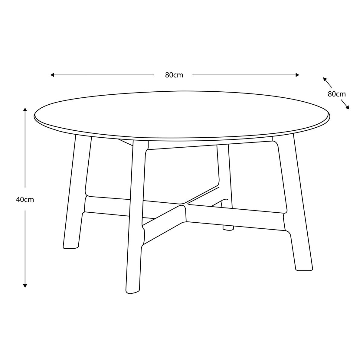 Gallery Madrid Walnut Round Coffee Table